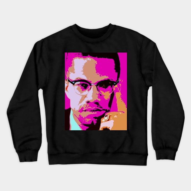 malcolm x Crewneck Sweatshirt by oryan80